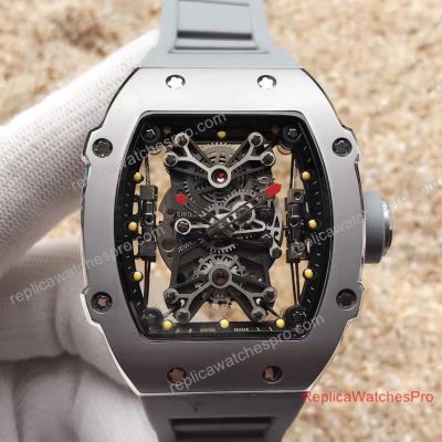 Clone Richard Mille RM 27-01 Rafael Nadal Watch SS Grey Rubber